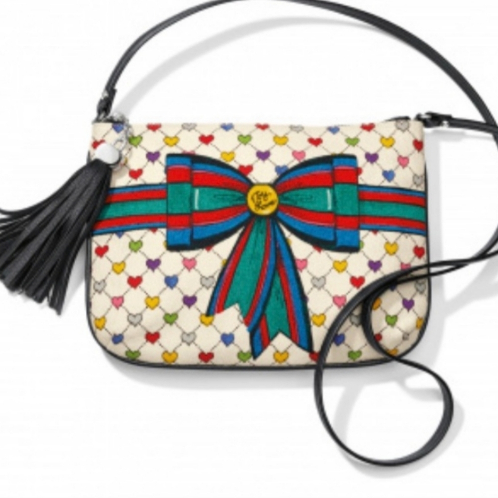 Brighton Holiday Love & Joy Cross Body Pouch NWT